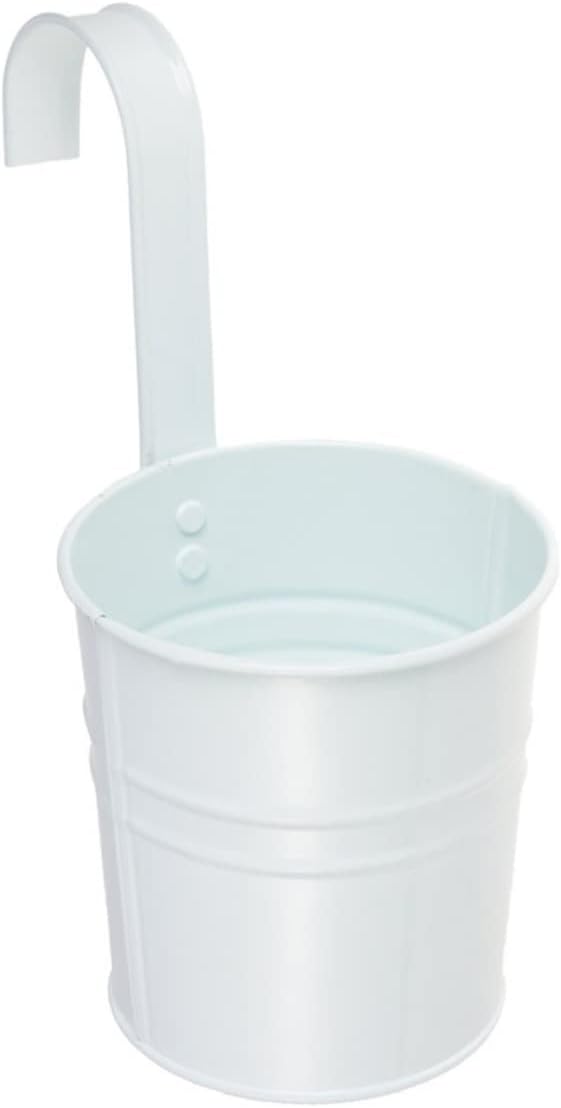 Yardwe 6 piezas de suculentas galvanizadas decoración interior plantas colgantes para plantas al aire libre colgar en la pared macetas colgantes de