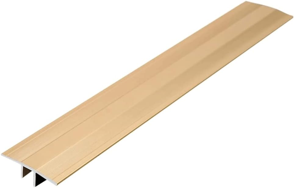 T-Shaped Threshold Strips Flooring Transition Strip Non-Slip Transition Bars Floor Reducer Vinyl Edge Trim for Interior Doors