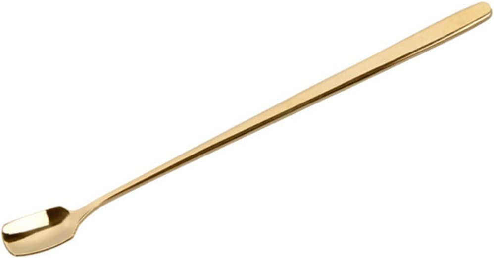 Mezclador de 2 piezas para agitadores de bebidas de café, palitos de metal para café, mango de batidor, cucharas de mezcla, agitadores de té helado,