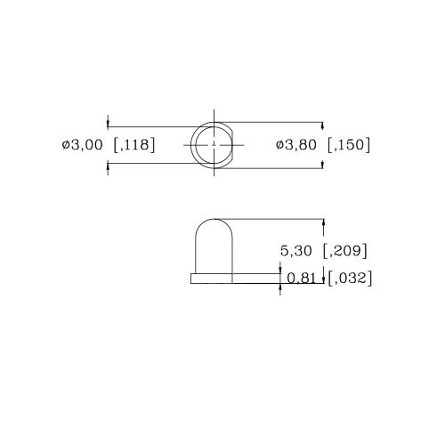 LED UVmorado precableado de 0.118 in 9 V, ultra brillante (7 V, 8 V, 9 V) (paquete de 10)