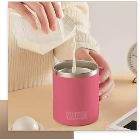 Taza de café aislada de acero inoxidable de 14 onzas, caliente y fría, con tapa deslizante a prueba de fugas, perfecta para café caliente y té para