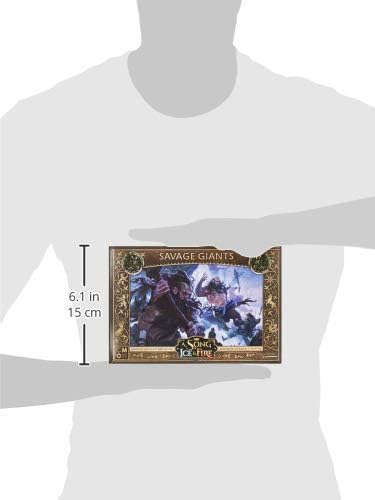Caja de unidad de miniatura de mesa de Canción de Hielo y Fuego, gigantes salvajes, imponentes gigantes de poder crudo. Juego de estrategia para