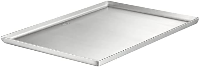 WHISTLER Placa de acero inoxidable para cocinar en barbacoa, utensilios de cocina de acero inoxidable artesanales resistentes, tamaño universal con