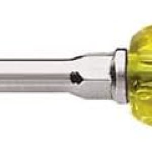 Klein Tools Destornillador de cabeza plana 602-10 con punta trapezoidal de 38 pulgadas, fabricado en Estados Unidos, vástago redondo resistente de Klein Tools Destornillador de cabeza plana 602-10 con punta trapezoidal de 38 pulgadas, fabricado en Estados Unidos, vástago redondo resistente de