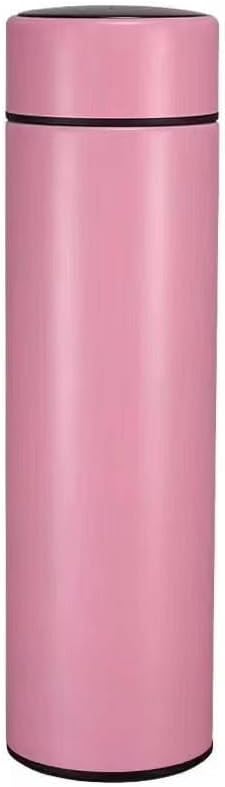 Smart Drinkware – Termo al vacío de acero inoxidable, termo digital con pantalla LED, temperatura inteligente, botella de agua (rosa)