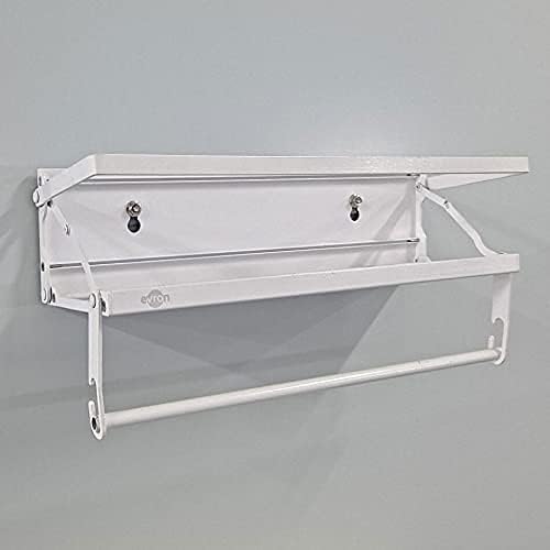 evron Estante de ducha para toallero, organizador de ducha colgante con ganchos para colgar esponja, adhesivo y montaje de baño, organizador de
