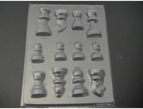 Piezas de ajedrez 3D caramelo de chocolate o molde de jabón