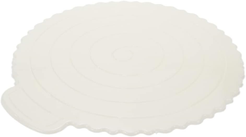 3 tablas reutilizables para tartas de 6 pulgadas, base redonda de plástico grueso de 0.079 in, diámetro de 7.48 pulgadas