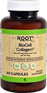 Ácido hialurónico Vitacost con colágeno BioCell II – 100 mg por porción – 60 cápsulas