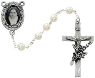 Perla 6 mm. St. Therese rosario