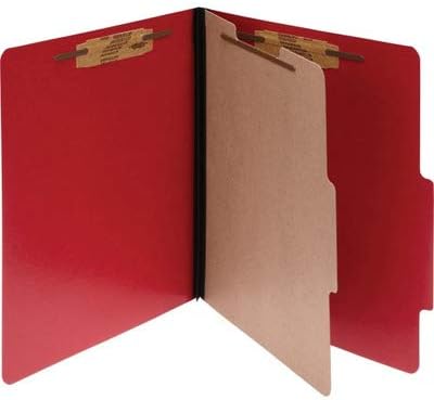 Acco Presstax ColorLife Carpeta de clasificación de cuatro secciones  Carta  8.5 x 11 pulgadas  Corte de 25 pestañas  Expansión de 2 pulgadas  4