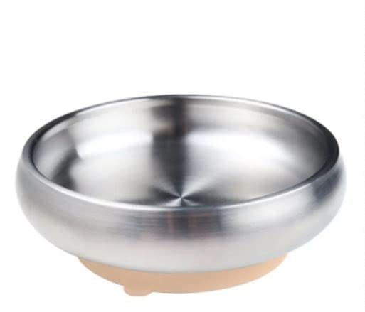 x Little.b Cuenco para cereales de acero inoxidable 1810 de doble pared con base de succión  20 onzas  20.3 fl oz (morado)
