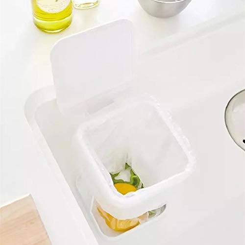 Mukkuri Soporte para bolsas de basura para encimera para cocina casera (rosa)