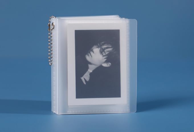 8 mini álbumes de fotos de 3 pulgadas, portatarjetas de crédito de negocios de 2.5 x 3.5 pulgadas, pequeño soporte para tarjetas de fotos colgantes,