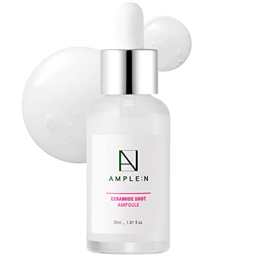 AMPLEN Ceramide Shot Serum  Suero antienvejecimiento e hidratante con ceramida para una hidratación profunda  Para pieles secas y ásperas para
