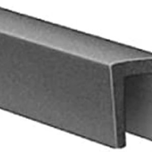 Borde de goma de neopreno en forma de U, estilo 029  Ht. 0.7in x ancho 1.0in  negro  25 pies de largo Borde de goma de neopreno en forma de U, estilo 029  Ht. 0.7in x ancho 1.0in  negro  25 pies de largo