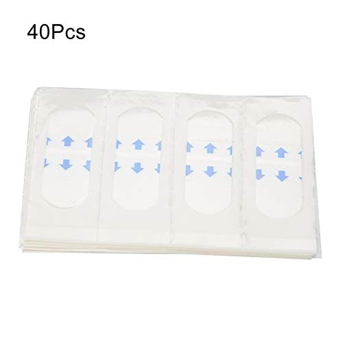 40 unidades de cinta facial invisible, cintas y bandas de estiramiento facial, cinta de elevación facial instantánea, levantamiento de cara,