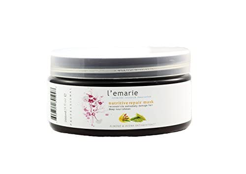 L’emarie Tratamiento profesional del acondicionador de la mascarilla del pelo con arcilla de bentonita y aceite de argán marroquí 9 onzas