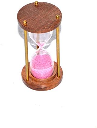 ANTIQUE DIVINE HOURGLASS ANTIQUE MARITIME HANDMADE DECORATIVE 5.5 INCHE BRASS SAND TIMER
