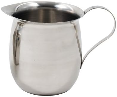 Crema de campana de acero inoxidable de 3 onzas, 3.0 fl oz. jarra de crema para servir en forma de campana