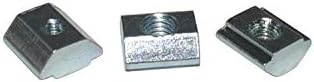 100 Uds. 20 tuercas deslizantes serie T tuercas martillo bloque tuercas cuadradas M5 T tuercas para 2020 Perfiles de aluminio ranura T 0.236 in (m5)