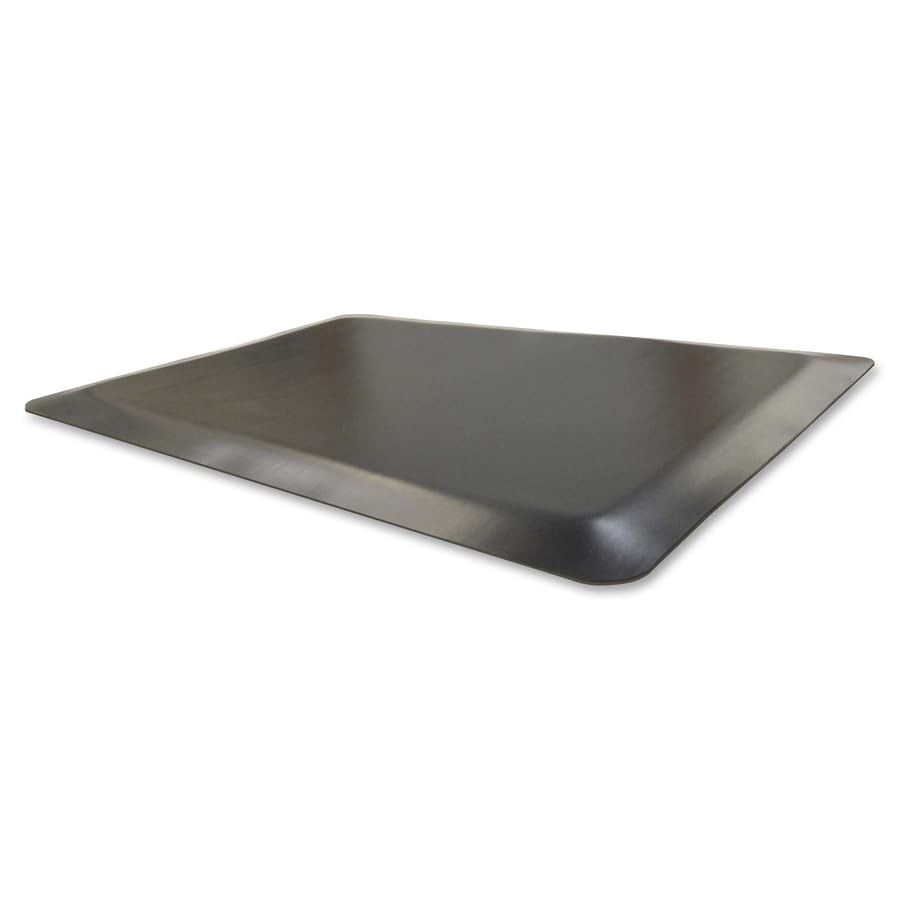 Tapete para piso de caucho antifatiga, para interiores, calidad superior, Negro, 1