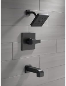 Delta Faucet Ara 14 Serie T14467-SS – Juego alcachofa de ducha con pulverizador H2Okinetic, acero inoxidable (válvula no incluida), T14467, 0 volts