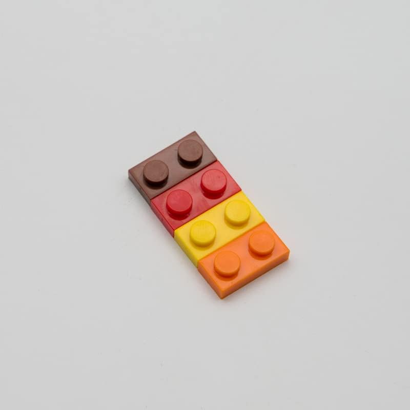 Classic Building – Placa de 1 x 2 pulgadas, platos amarillos de 1 x 2, 100 piezas, compatible con piezas y piezas Lego 3023 (color amarillo)