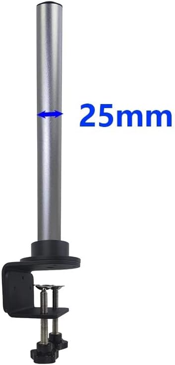 Accesorios de microscopio digital de mano, abrazadera universal de 1.260 in y 0.984 in, poste de soporte para microscopio trinocular estéreo, cámara