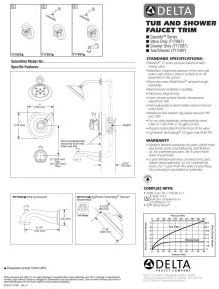 Delta Faucet T17497-PN Cassidy MultiChoice Serie 17 – Molde para bañera y ducha, níquel pulido