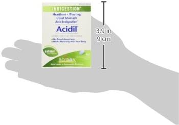 Boiron Acidil, 60 tabletas (paquete de 3), medicina homeopática para la indigestión, 60 tabletas (paquete de 3)