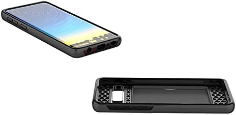 Asuwish Funda de teléfono para Samsung Galaxy S10 con protector de pantalla de vidrio templado y soporte para tarjeta de crédito, accesorios