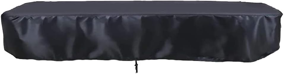 Huhebne – Mantel para mesa de billar de 8 pies con cordón duradero, impermeable, para mesa rectangular, color negro