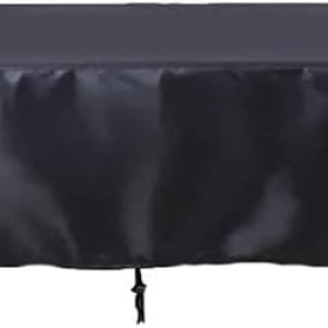 Huhebne – Mantel para mesa de billar de 8 pies con cordón duradero, impermeable, para mesa rectangular, color negro Huhebne – Mantel para mesa de billar de 8 pies con cordón duradero, impermeable, para mesa rectangular, color negro