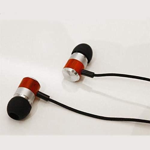 Auriculares con cable, auriculares de sonido de alta fidelidad, micrófono manos libres para Moto G7 Power, auriculares de madera, auriculares