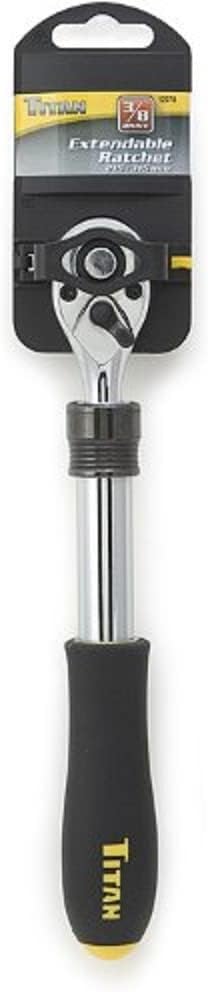 Titan 12070 Trinquete extensible de 72 dientes de 38 pulgadas x 8 a 12 pulgadas