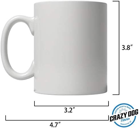 Crazy Dog T-Shirts Promoted To Daddy 2022 – Taza de café divertida con anuncio de bebé, 11 onzas