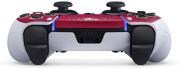 Skinit Calcomanía para juegos compatible con el controlador PS5 DualSense Edge Pro, con licencia oficial de la NFL San Francisco 49ers Double Vision