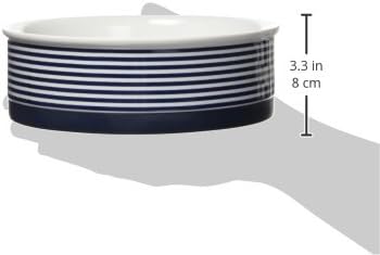 Bone Dry Paw & Patch – Colección de mascotas de cerámica, juego grande, 7.5 x 2.4 pulgadas, azul náutico, 2 piezas