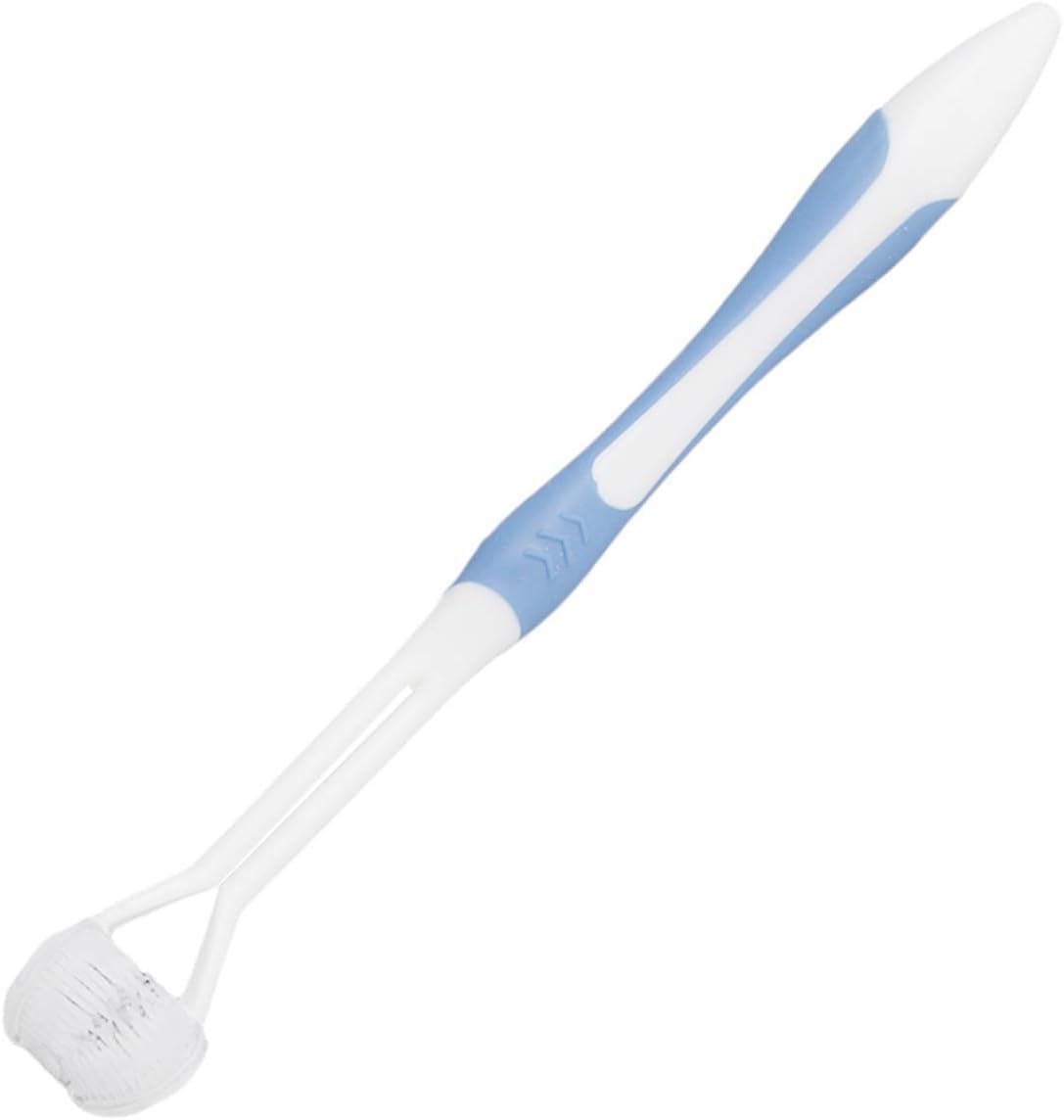 Cepillos de dientes azules de 3 caras Cepillos de dientes manuales para adultos Cepillo de dientes de cerdas suaves para cepillos de dientes