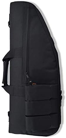 Funda táctica para rifle suave para airsoft, paintball, 28.0in, 4 bolsas Molle