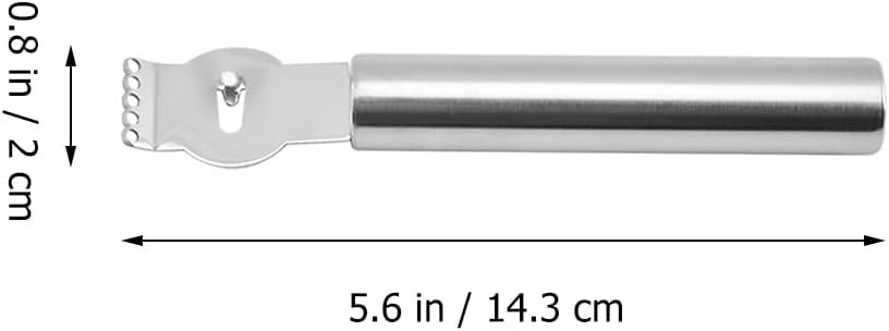 Hemoton 3 unidades de pelador de naranja, rallador de limón inoxidable, rallador de queso, rallador de cáscara de limón, exprimidor de cítricos,