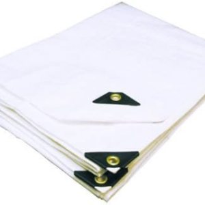 Lona blanca extra resistente de 14’X14′ Lona blanca extra resistente de 14’X14′