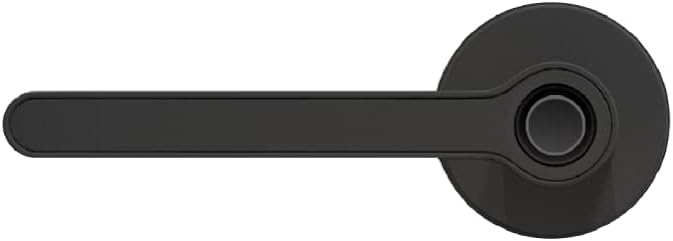 Breeze – Cerradura de puerta de entrada sin llave con manija para el hogar, hotel, oficina, apartamento, dormitorio (negro, rosa)