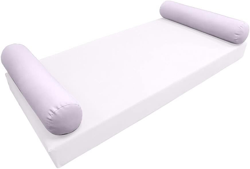 *Cover ONLY* Style5 Crib Size 26″ x 8″ Knife Edge Bolster Pillow SlipCover AD107