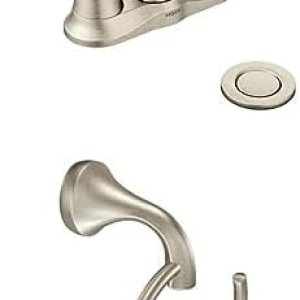 Moen 6410ORB Eva – Llave de lavamanos de dos mandos con conjunto de drenaje Moen 6410ORB Eva – Llave de lavamanos de dos mandos con conjunto de drenaje