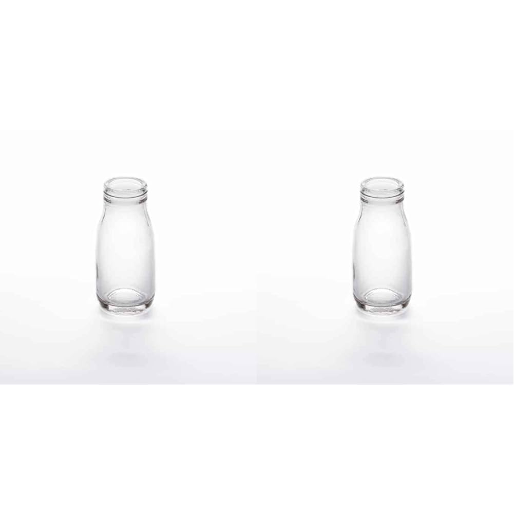 American Metalcraft GMB3 – Botella de leche de vidrio, 3 onzas (paquete de 2)