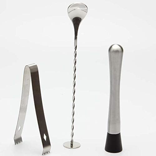Stainless Steel Liquor Cocktail Shaker Bar Wine Mixer Set Bartender Cocktail Hand Shaker Tool Kit Bar Tool with Bartender Bag