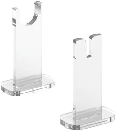 Soporte de exhibición de 2 piezas para cuchillo, soporte de acrílico para cuchillos de colección, soporte de exhibición de cuchillos de escritorio