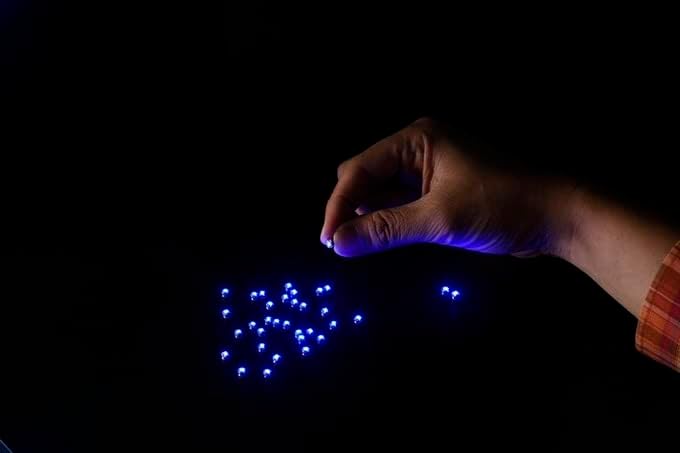 Taidacent Micro USB 1.969 in LED inalámbricos remotos y bobina inductiva inductiva lámpara de carga inalámbrica cargador inalámbrico kit de carga